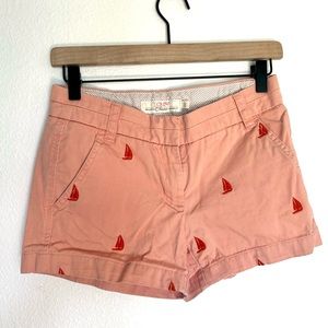 J. Crew Chino Sailboat Coral Peach Short